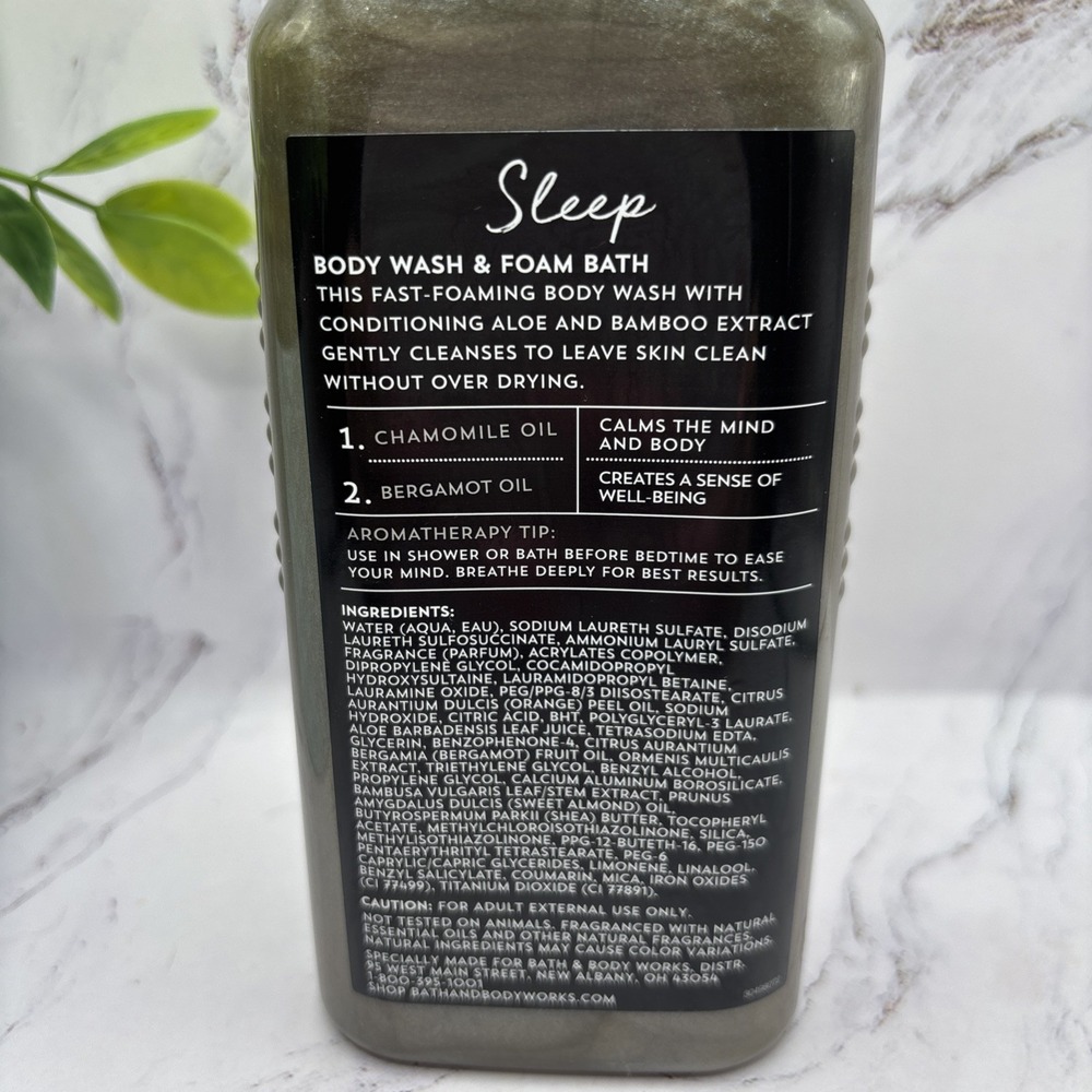 Bath & Body Works Aromatherapy Black Chamomile Body Wash Retired New - Picture 3 of 6